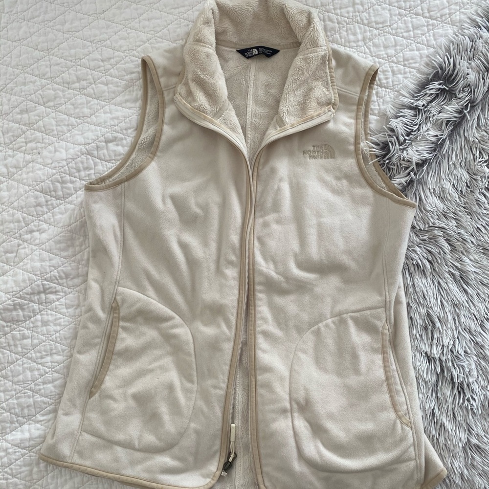 North Face Cream Vest - Large